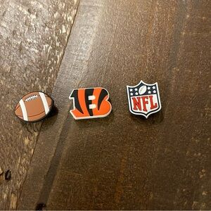 3 Piece Cincinnati Bengals Crocs Charms Set - Buy 3 of‎ More Get 50% OFF